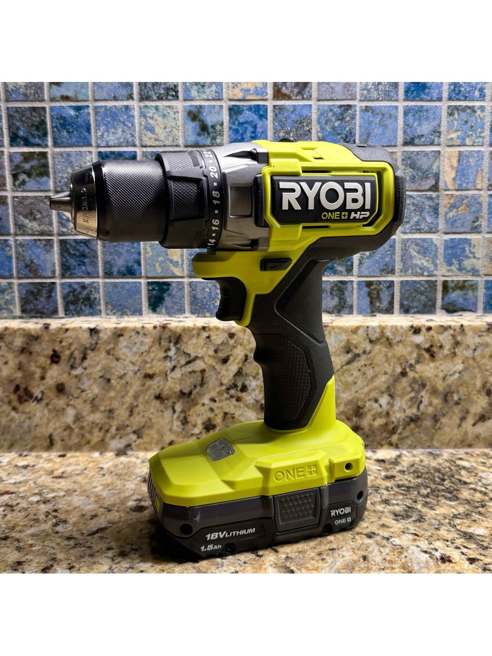 Ryobi ONE+ HP 18V Brushless 1/2 in Cordless Drill Driver PSBDD01 & Battery